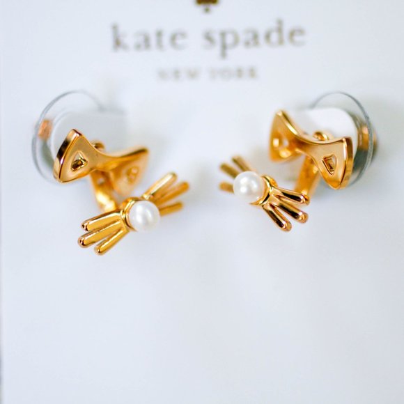 kate spade GOLD Out West Cat Ears & Whiskers Earring Jacket - Picture 3 of 5
